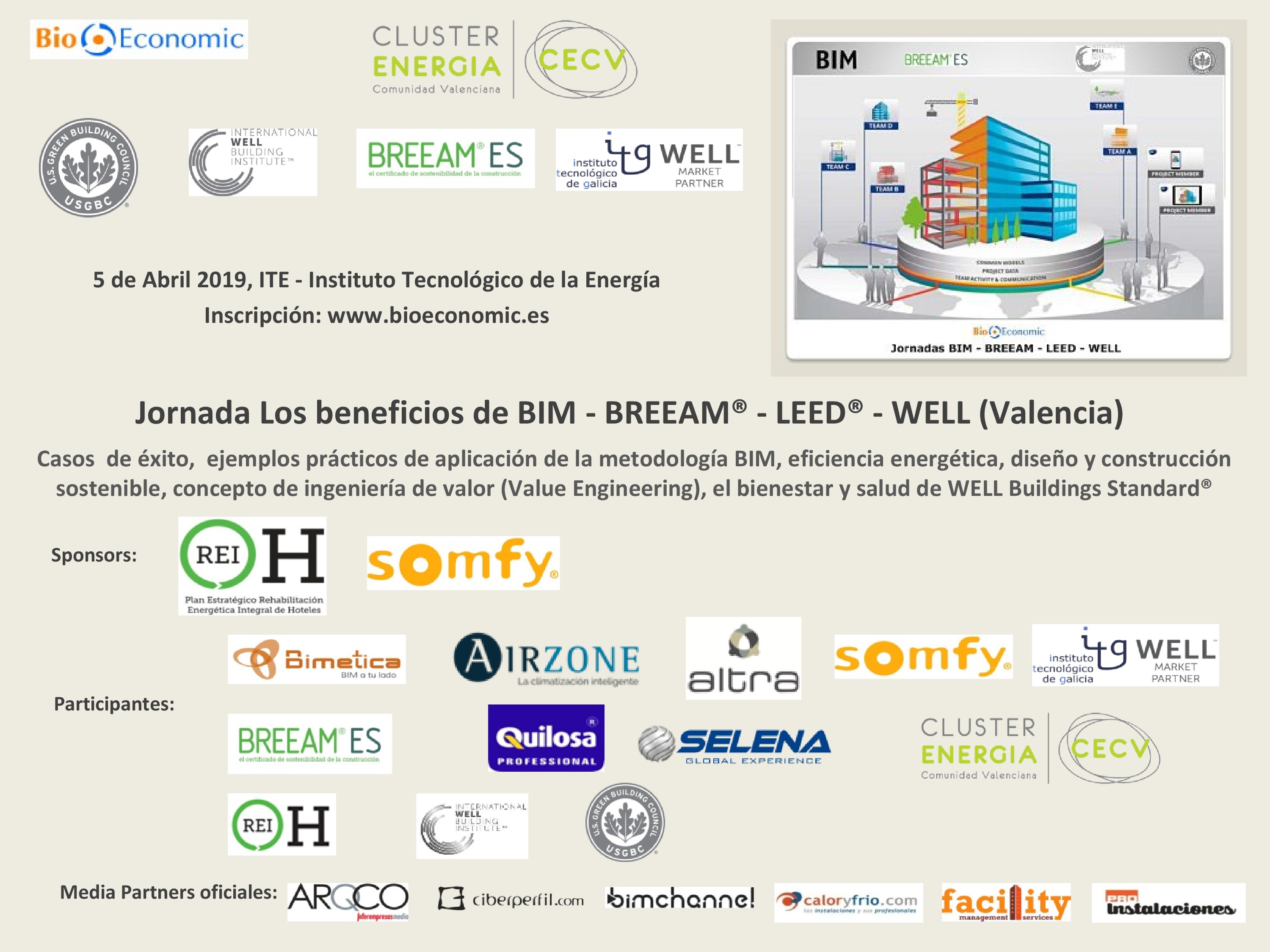 Jornada “Los beneficios de BIM - BREEAM® - LEED® - WELL (Valencia)